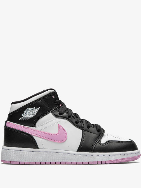 Men's Nike Air Jordan 1 High White Black Light Arctic Pink Shoes