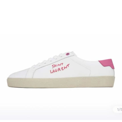 Men's Saint Laurent Court Classic SL06 Pink Sneakers
