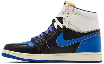 Men's Fragment Design x Union LA x Air Jordan 1 Retro High OG Sport Royal Shoes