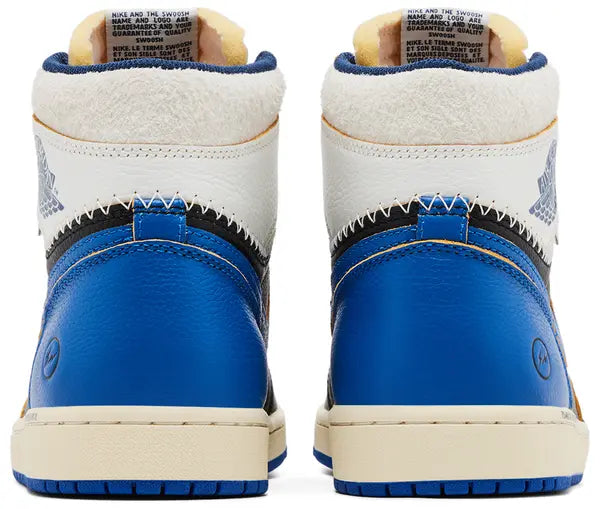 Men's Fragment Design x Union LA x Air Jordan 1 Retro High OG Sport Royal Shoes
