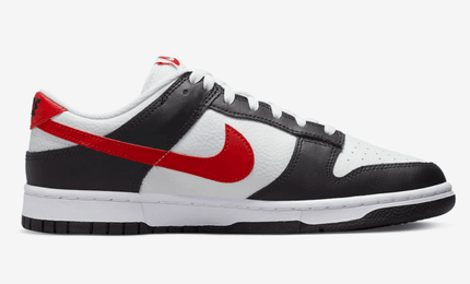 Men's Dunk Low Black White Red Shoes