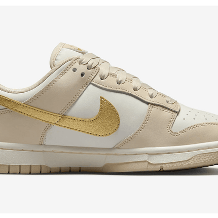 Men's Dunk Low Gold Swoosh Shoes