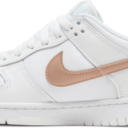 Men's Dunk Low GS White Metallic Red Bronze Shoes