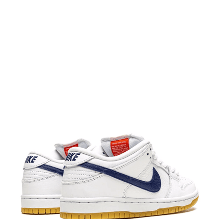 Men's SB Dunk Low Pro ISO Orange Label White Navy Shoes