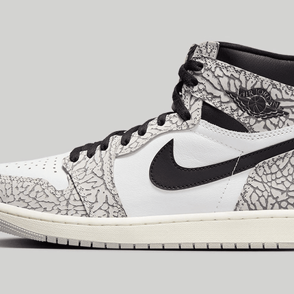 Men's Air Jordan 1 High OG White Cement Shoes