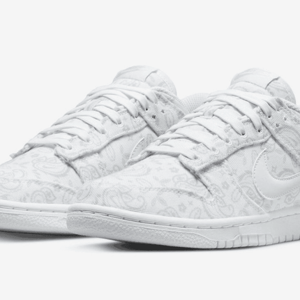 Men's SB Dunk Low White Paisley Shoes