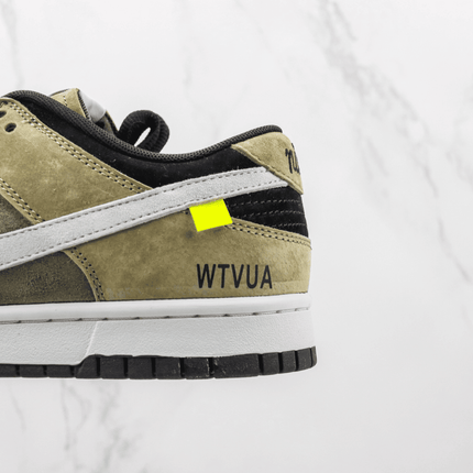 Men's SB Dunk Low WTVUA Green Suede Shoes