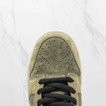 Men's SB Dunk Low WTVUA Green Suede Shoes
