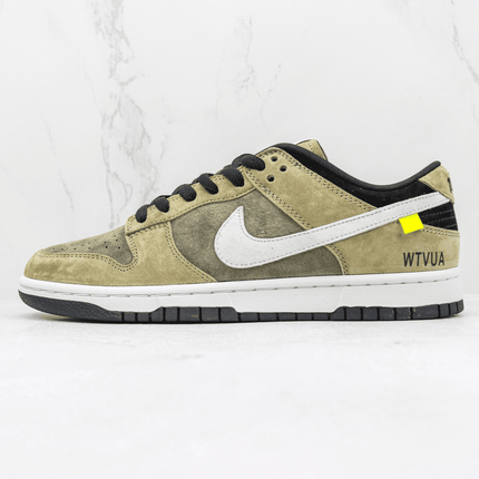 Men's SB Dunk Low WTVUA Green Suede Shoes