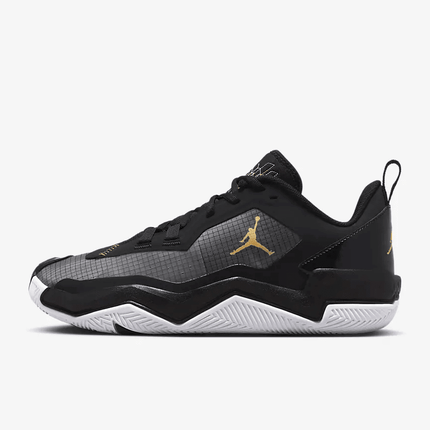 Men's Jordan One Take 4 Black Metallic Gold Shoes