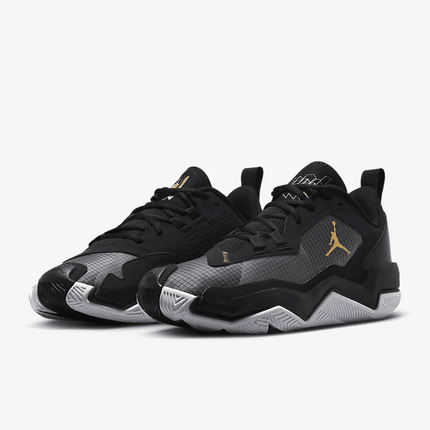 Men's Jordan One Take 4 Black Metallic Gold Shoes