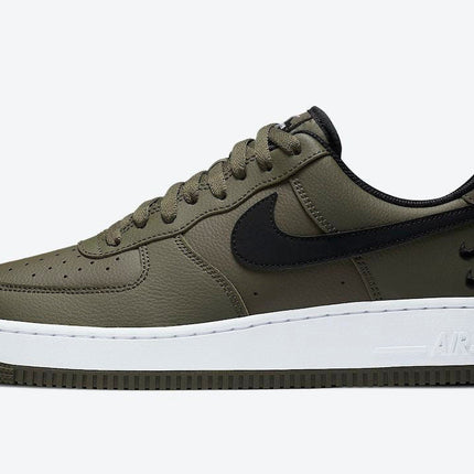 Men's Air Force 1 Olive Double Mini Swooshes Shoes
