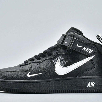 Men's Air Force 1 Mid Utility Black Shoes
