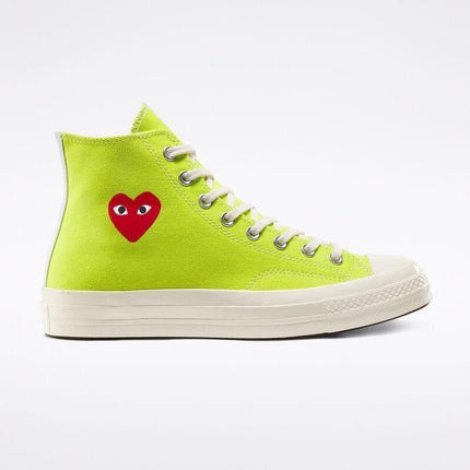 Men's Play Comme Des Garcons X Converse High Top Green Shoes
