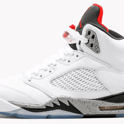 Men's Air Jordan 5 White Cement Shoes