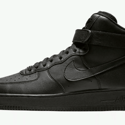 Men's Air Force 1 Mid Triple Black Shoes