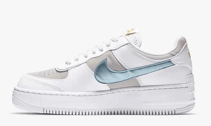 Women's Air Force 1 Shadow White Vast Grey Glacier Ice Shoes