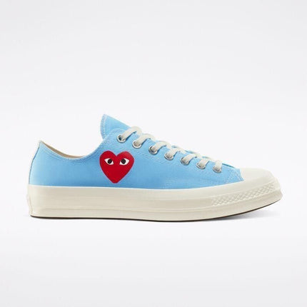 Men's Play Comme Des Garcons X Converse Low Top Blue Shoes