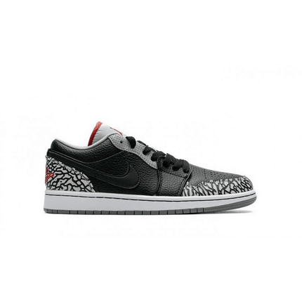 Men's Air Jordan 1 Low Black Cement Shoes