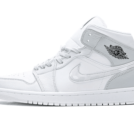 Men's Air Jordan 1 Mid White Camo Shoes