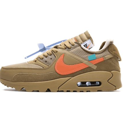 Men's Off White x Air Max 90 Desert Ore Shoes