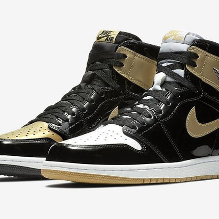 Men's Air Jordan 1 Retro High OG Gold Top 3 Shoes