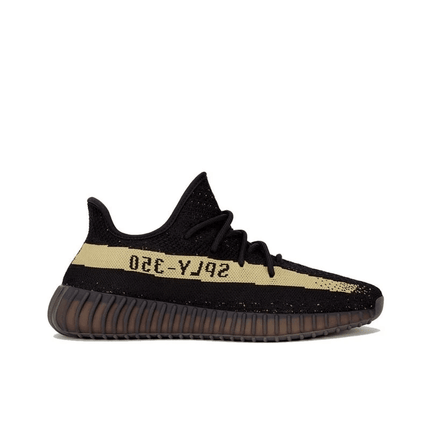 Men's Yeezy Boost 350 V2 Core Black Green Shoes