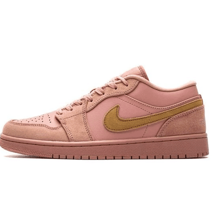 Men's Air Jordan 1 Low Coral Stardust Shoes