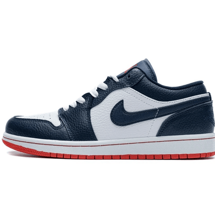 Men's Air Jordan 1 Low Obsidian Ember Glow Shoes