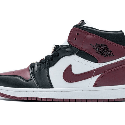 Men's Air Jordan 1 Mid Marron Black Gold Shoes