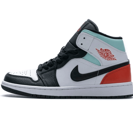 Men's Air Jordan 1 Mid GS Black Toe Shoes