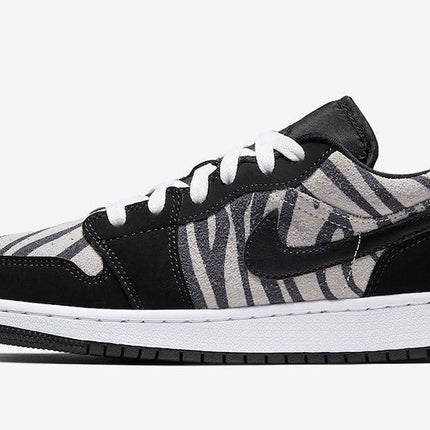 Men's Air Jordan 1 Low Zebra Shoes