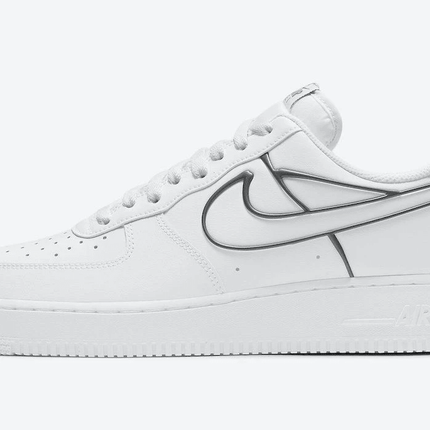 Men's Air Force 1 Low Added Silver Heel Brace Shoes