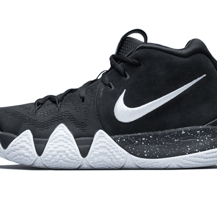 Men's Kyrie 4 Ankle Taker Black White Shoes