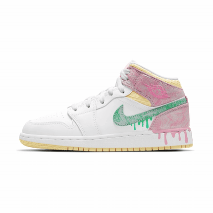 Men's Air Jordan 1 Mid Paint Drip Shoes