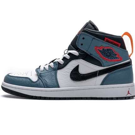 Men's Air Jordan 1 Mid Facetasm Blue Teal Shoes