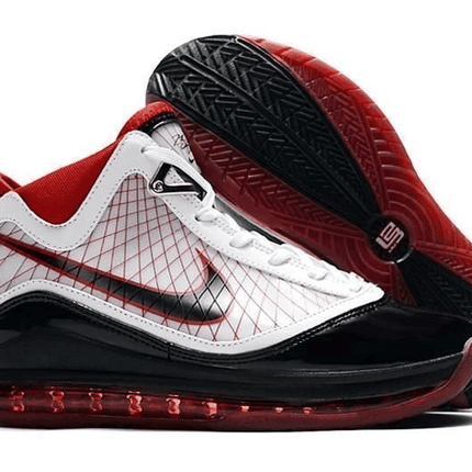 Men's Air Max Lebron 7 VII White Black Red Shoes