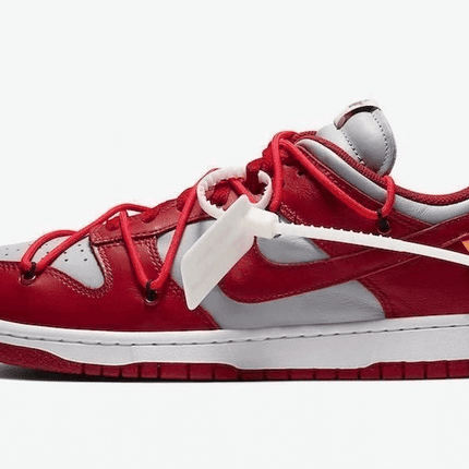 Men's Dunk Low Off White University Red Shoes