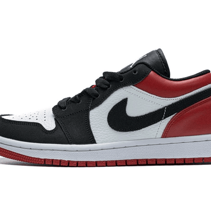 Men's Air Jordan 1 Low Black White Red Shoes