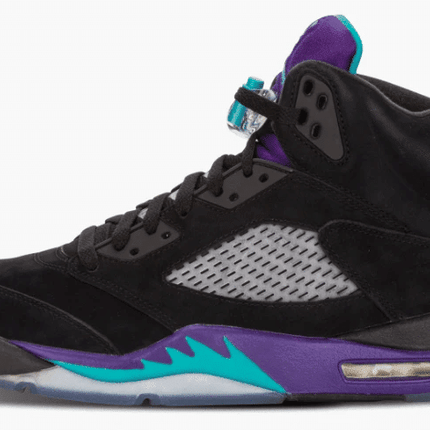 Men's Air Jordan 5 Black Grape Shoes