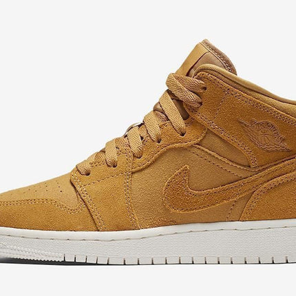 Men's Air Jordan 1 Wheat White Shoes