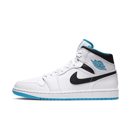 Men's Air Jordan 1 Mid Laser Blue Shoes