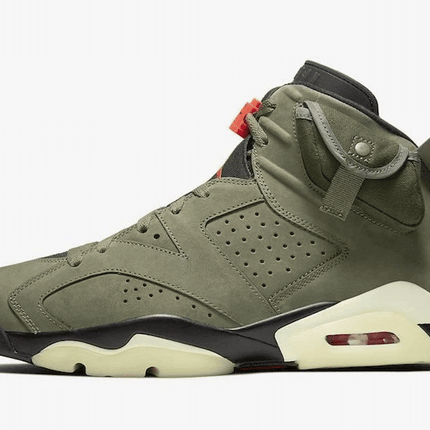 Men's Air Jordan 6 X Travis Scott Olive Shoes