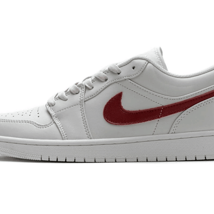 Men's Air Jordan 1 Low Milk White Red Shoes