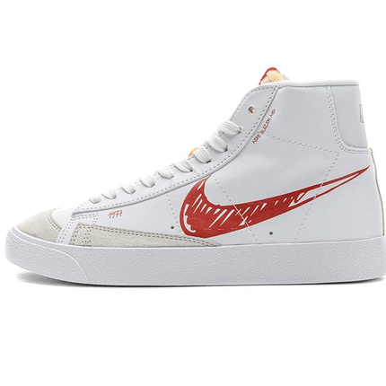 Men's Blazer Mid 77 Scribble Red Shoes