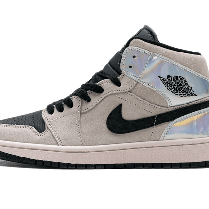 Men's Air Jordan 1 Mid Chrome Wings Shoes