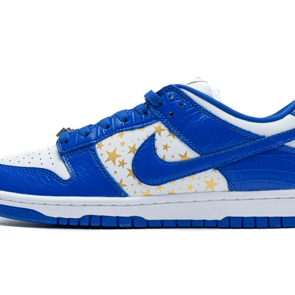 Men's Supreme x SB Dunk Low Blue Stars Shoes