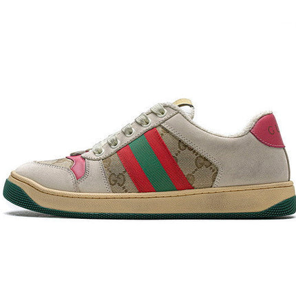Men's Gucci Tennis 1977 Print Red Sneaker Shoes