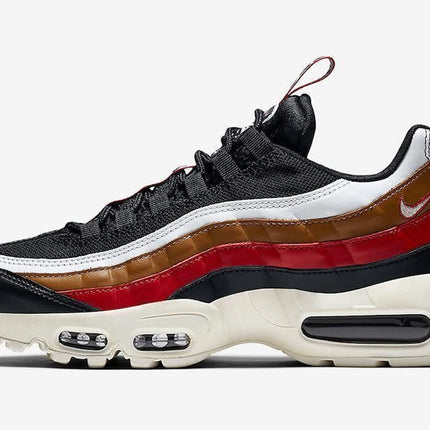 Men's Air Max 95 Pull Tab Navy Brown Red Shoes