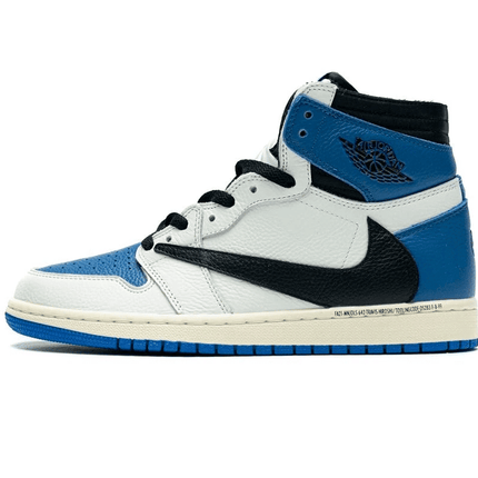 Men's Fragment x Travis Scott x Air Jordan 1 High OG Military Shoes